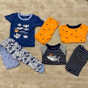 Carter’s mix and match 2T cotton snug fit short pajamas bundle lot of 7 pieces